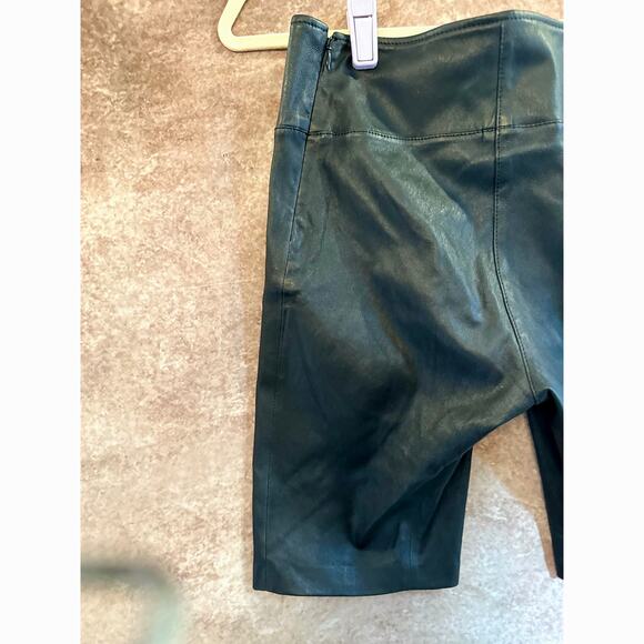 Lita by Ciara Leather Biker Shorts - 100% Lamb Leather Black - size 4 - Picture 12 of 15